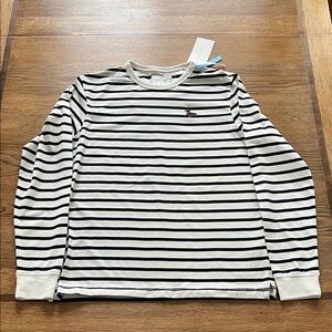 Cactus Man Black and White Striped Shirt